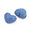 Heart Shaped Polymer Clay Rhinestone Beads CLAY-NH0002-02E-2
