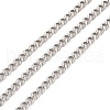Tarnish Resistant 304 Stainless Steel Cuban Link Chains CHS-K016-03A-P-1