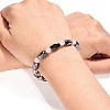 Round Natural Rose Quartz Stretch Bracelets BJEW-G072-3-2
