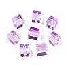 Baking Paint Transparent Glass Beads DGLA-N005-01A-07-2