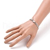Women' s Fashionable 304 Stainless Steel Cuban Link Chain Bracelets X-BJEW-JB05657-01-5