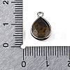 Natural Tiger Eye Faceted Pendants G-U019-05P-11-3