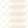 SOFPLATE 60Pcs Brass Linking Rings KK-SP0002-13B-1