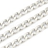 Tarnish Resistant 304 Stainless Steel Cuban Link Chains STAS-B020-07P-1