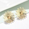304 Stainless Steel Stud Earrings EJEW-Z098-19G-2
