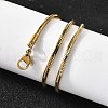 2MM 304 Stainless Steel Snake Chain Necklaces for Women Men STAS-V011-04D-G-3