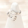 Brass Adjustable Cuff Rings for Women RJEW-B132-01B-G-1
