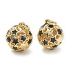 Brass Enamel Charms KK-A153-02G-D-2