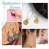 CREATCABIN 100Pcs Brass Hoop Earring Findings KK-CN0001-38-6