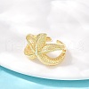 Ocean Theme Brass Cuff Rings RJEW-C135-01G-13-3