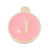 Golden Plated Alloy Enamel Charms X-ENAM-Q437-14J-1