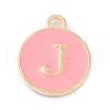 Golden Plated Alloy Enamel Charms X-ENAM-Q437-14J-1