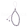 Natural Amethyst Mobile Straps HJEW-JM03418-02-2