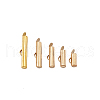 Brass Slide On End Clasp Tubes KK-TA0007-29G-3