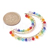 Colorful Glass Beaded Big Pendants PALLOY-JF02428-01-2