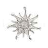 Brass Micro Pave Cubic Zirconia Pendants KK-M322-47B-P-1
