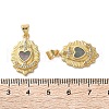 Brass Micro Pave Cubic Zirconia Pendants KK-U070-26G-01-3