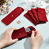 Rectangle Velvet Single Watch Storage Bag with Flip Cover ABAG-WH0038-59-3