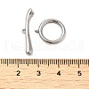 Brass Pave Clear Cubic Zirconia Toggle Clasps KK-M270-01P-4