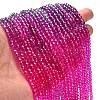 Transparent Painted Glass Beads Strands X1-DGLA-A034-T4mm-A24-2