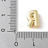 Brass Micro Pave Clear Cubic Zirconia Initial Multi-strand Links KK-S520-01G-18-3