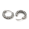 316 Surgical Stainless Steel Hoop Earrings EJEW-D096-19K-AS-2