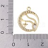 Brass Micro Pave Clear Cubic Zirconia Pendants FIND-B077-02G-11-3