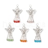 Electroplate Glass Pendants PALLOY-JF03661-02-1