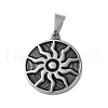304 Stainless Steel Enamel Pendants STAS-G346-44P-1