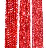 Electroplate Glass Beads Strands X-EGLA-A044-P6mm-B22-2