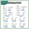 BENECREAT 100Pcs 10 Styles Alloy Bead FIND-BC0004-58-2