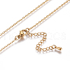 304 Stainless Steel Cable Chain Necklaces NJEW-I236-04G-6