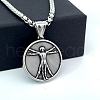 Stainless Steel Pendant Necklace CI8024-1