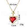 Heart 304 Stainless Steel Pendant Necklaces FS-WGE3147-05-2