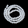 Imitation Jade Frosted Glass Bead Strands EGLA-A039-J4mm-MD05-2