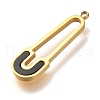 Ion Plating(IP) 304 Stainless Steel Enamel Pendants STAS-P371-073G-2