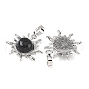 Natural Obsidian Pendants G-F786-08P-30-2