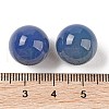 Natural Blue Agate No Hole Sphere Beads G-K353-04C-30-3