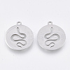 Non-Tarnish 201 Stainless Steel Pendants X-STAS-T044-101P-1