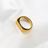 Rectangle Stainless Steel Finger Rings for Men FS-WGDBD74-02-1