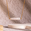 French Style Pearl Stick Pendant Necklaces XQ4262-2