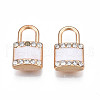 Rack Plating Alloy Enamel Pendants ENAM-S126-139-2