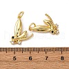 Brass Micro Pave Cubic Zirconia Pendants KK-P308-39G-3