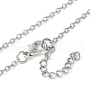 2Pcs 2 Colors 304 Stainless Steel Mom and Daughter Pendant Necklaces for Mother's Day Gift NJEW-JN05193-7
