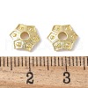 Flower Brass Bead Caps KK-F892-34G-06-2