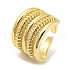 Brass Open Cuff Ring RJEW-C033-05G-1