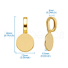 Tibetan Style Alloy Glue On Flat Pad Pendant Bails TIBE-TA0001-10-8