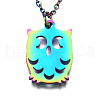 201 Stainless Steel Pendants Necklaces NJEW-S105-JN641-2
