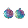 Ion Plating(IP) 304 Stainless Steel Pendants STAS-G278-16M-2
