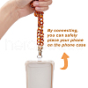 Transparent Acrylic Link Cell Phone Chain Crossbody Neck Chain HJEW-AB00022-4